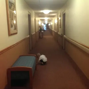 Hallway to rooms