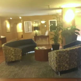 Seating area in lobby