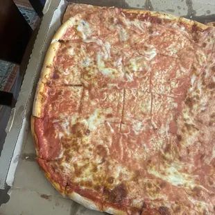 a large pizza in a box