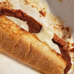 Breaded steak with mozzarella