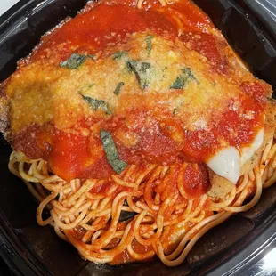 Veal Parmigiana enough to feed 2+ people