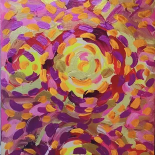 This is the painting we bought- an original by the Dominican Republic&apos;s Lorenzo Bergen. These colors are amazing!