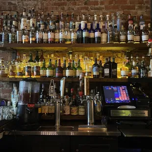 Behind the bar