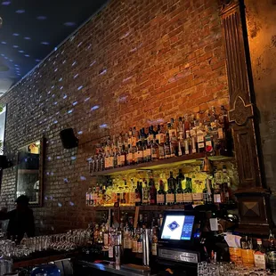 Interior of the bar area at Casements in San Francisco.