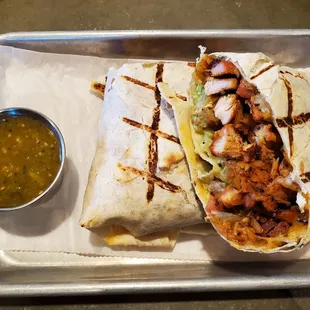 $12 pollo asado burrito