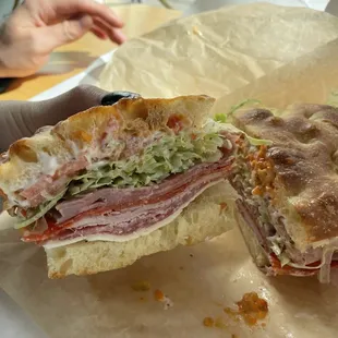 Italian on focaccia
