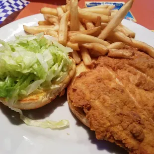 Fried Pork Tenderloin Sandwich