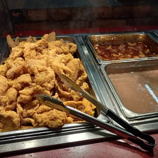 interior, chicken wings and fried chicken