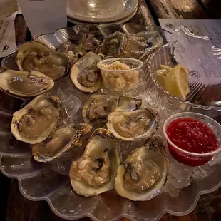 Dozen oysters