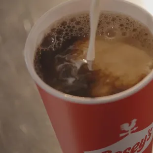 Hot, fresh coffee