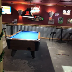 a pool table