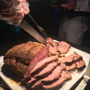 Prime rib carving station