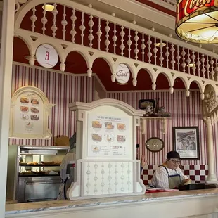 a woman at the counter