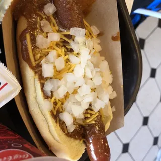 Chili-Cheese All-Beef Hot Dog