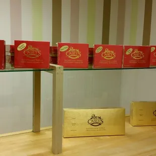 the display of their products