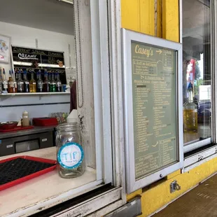 the inside of the store