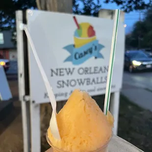 dreamcicle snow cone