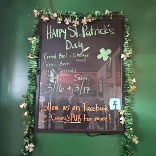 St. Patty's Day Corned Beef and Cabbage Special