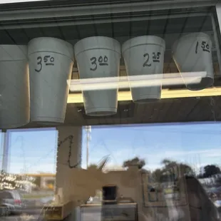 Cup sizes