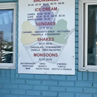 Menu in the middle