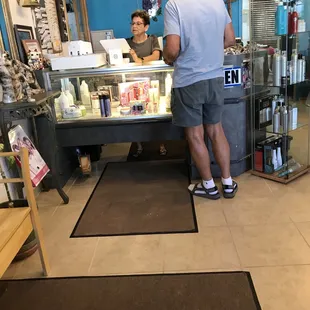 Front desk for registration.