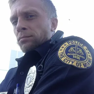 a man in a police uniform