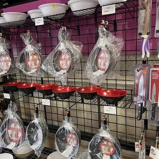 a variety of items on display