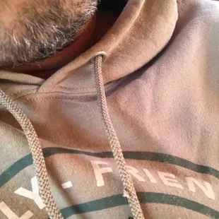 a man wearing a hoodie