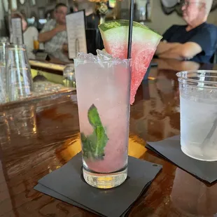 Watermelon mock tail mojito