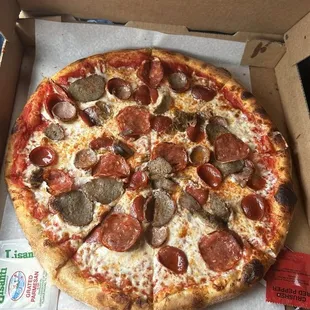 pizza, food