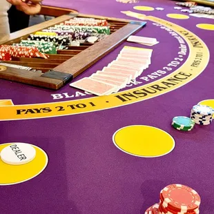 Poker table in the mall