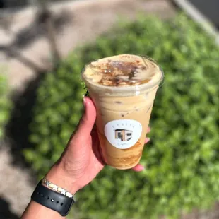 Pumpkin cookie butter w/ pumpkin cold foam