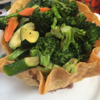 Vegetarian Tostada Salad