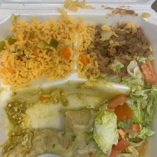 Cheese enchiladas