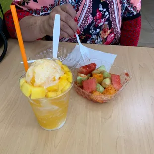 Mango Raspado and Pico de Gallo