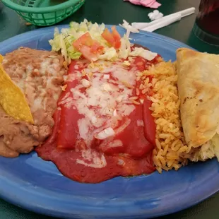Carne Deshebrada Taco Plate