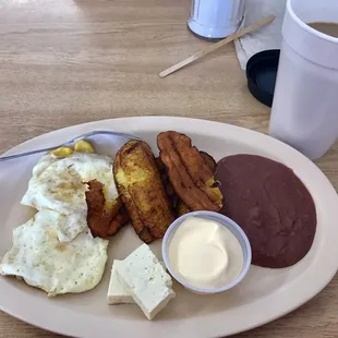 Salvadorian Breakfast Platter-Delish!