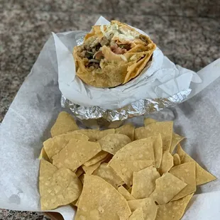 Grande burrito with carne asada