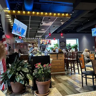 people sitting at tables