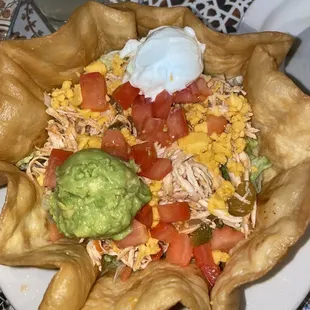 Taco Salad w/ chicken instead of taco meat