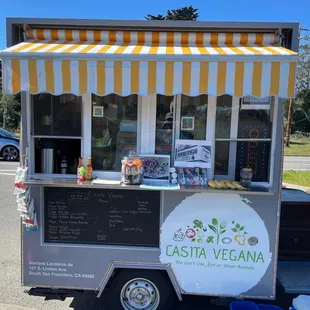 a food cart on the side of the road