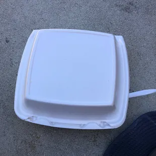 a plastic container with a lid
