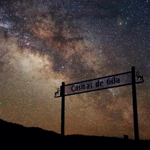 The Milky Way over Casitas de Gila Guesthouses near Silver City, New Mexico