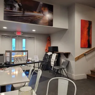Empanada station in the corner