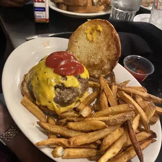 Extra Cheesy Juicy Lucy Burger