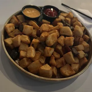 Fried Potatoes  w. Green Peppers  &amp; Onions