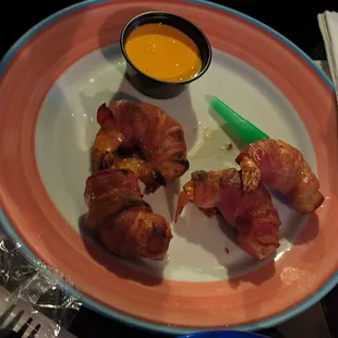 Bacon wrapped shrimp