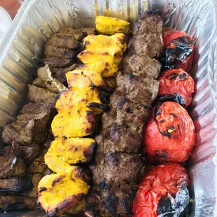 Assorted kabob!!!! So delicious