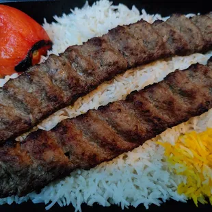 Beef kabob (koobideh)