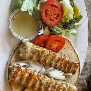 Ground chicken pita sandwich